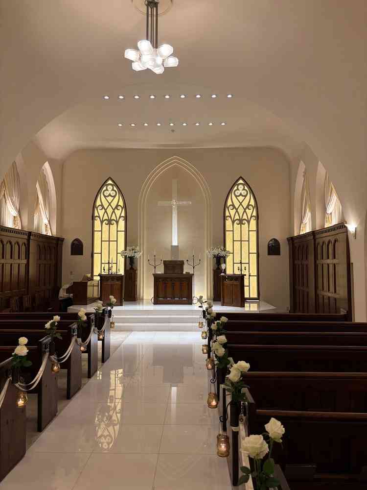 チャペルはとても可愛らしい雰囲気でした。