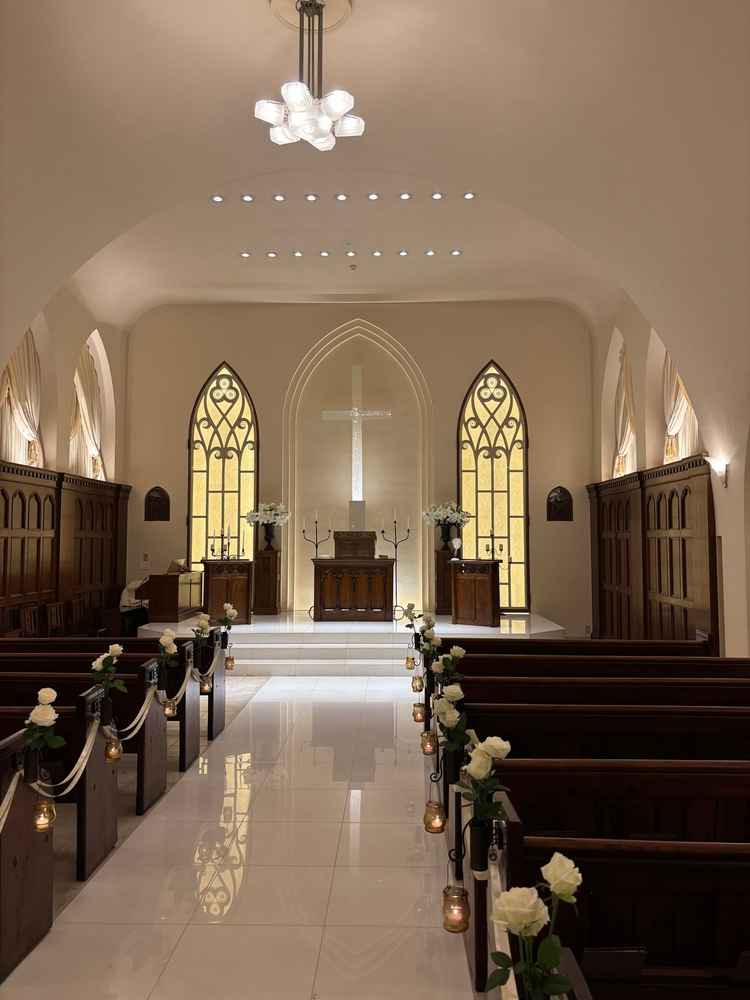 チャペルはとても可愛らしい雰囲気でした。