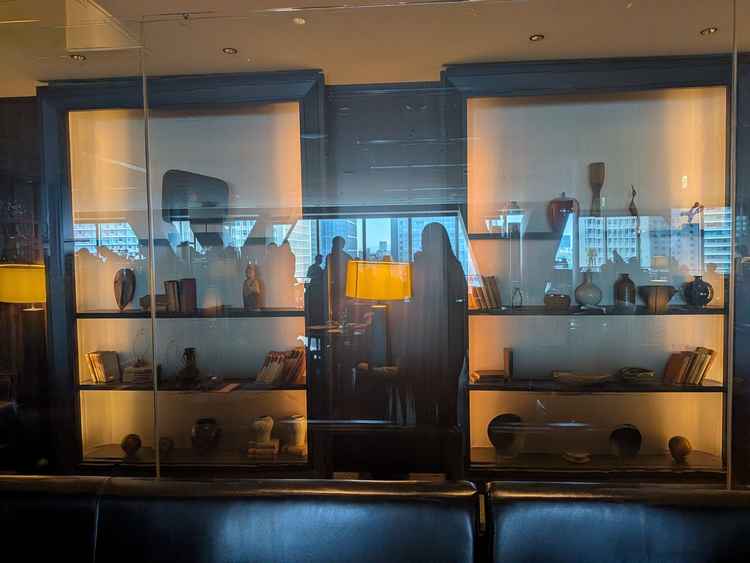 挙式会場の背景も素敵でした。