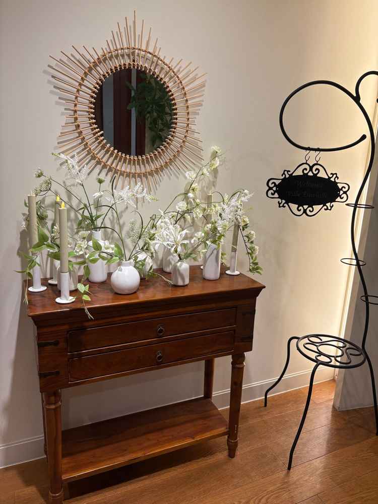 披露宴会場の手前の写真。トイレもそれぞれの披露宴会場事にあり、設備が充実していた。