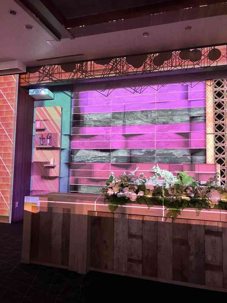 プロジェクションマッピングも意外性があり面白い