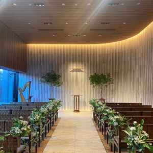 自然豊かなチャペルの写真