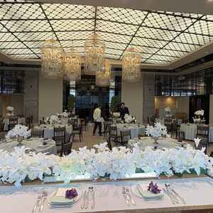 開放感のある披露宴会場。