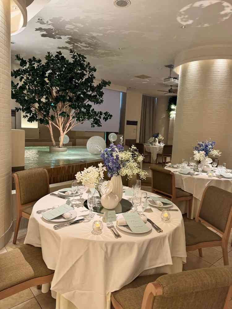 お部屋の中にお水がありお水の流れる音、音響等もすごく迫力がありました。