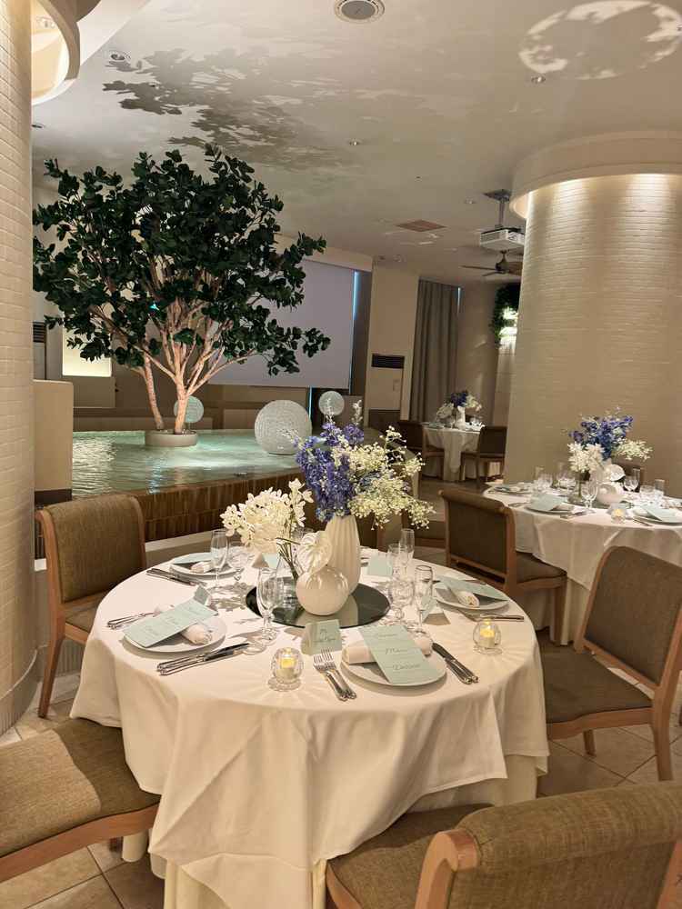 お部屋の中にお水がありお水の流れる音、音響等もすごく迫力がありました。