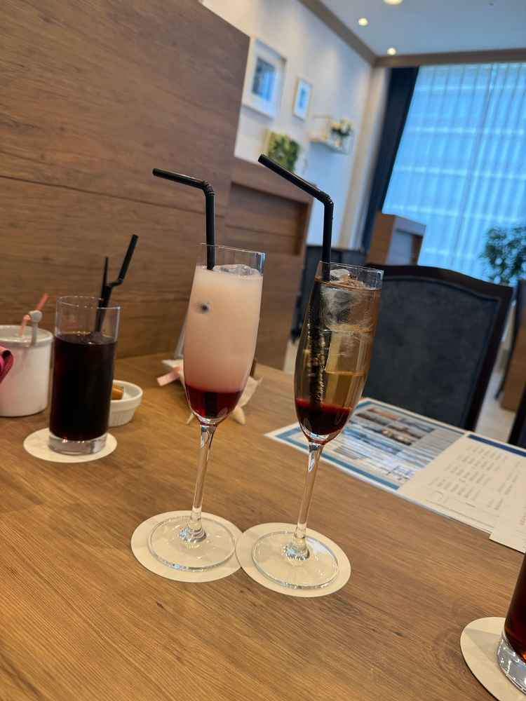 ウェルカムドリンクで出していただいたものも素敵でした！