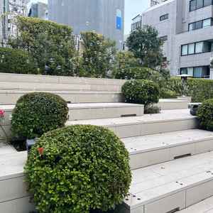 披露宴会場につながる庭