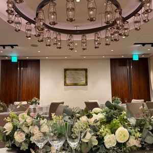 新郎新婦のメインテーブルからの目線。