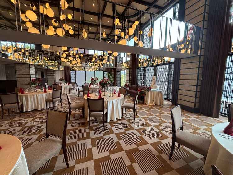 披露宴会場から東京タワーがみえる