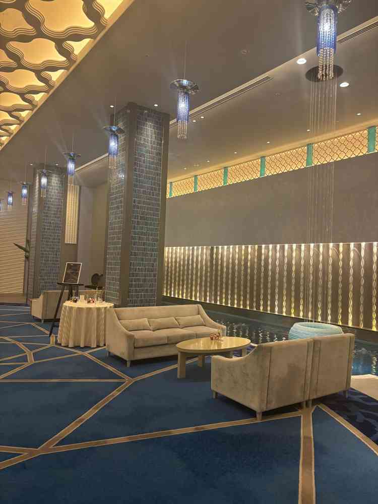 披露宴会場手前の待合室