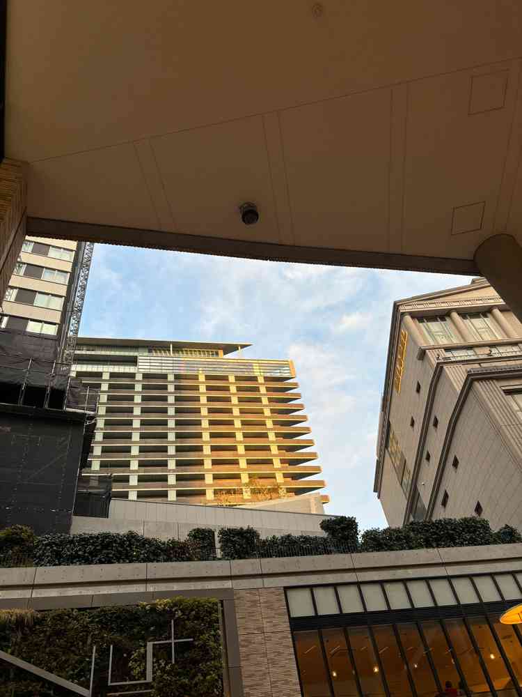 外から見ても透明で綺麗！