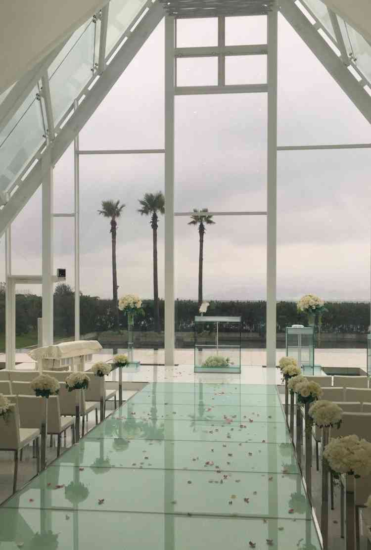 水のチャペルが綺麗だった