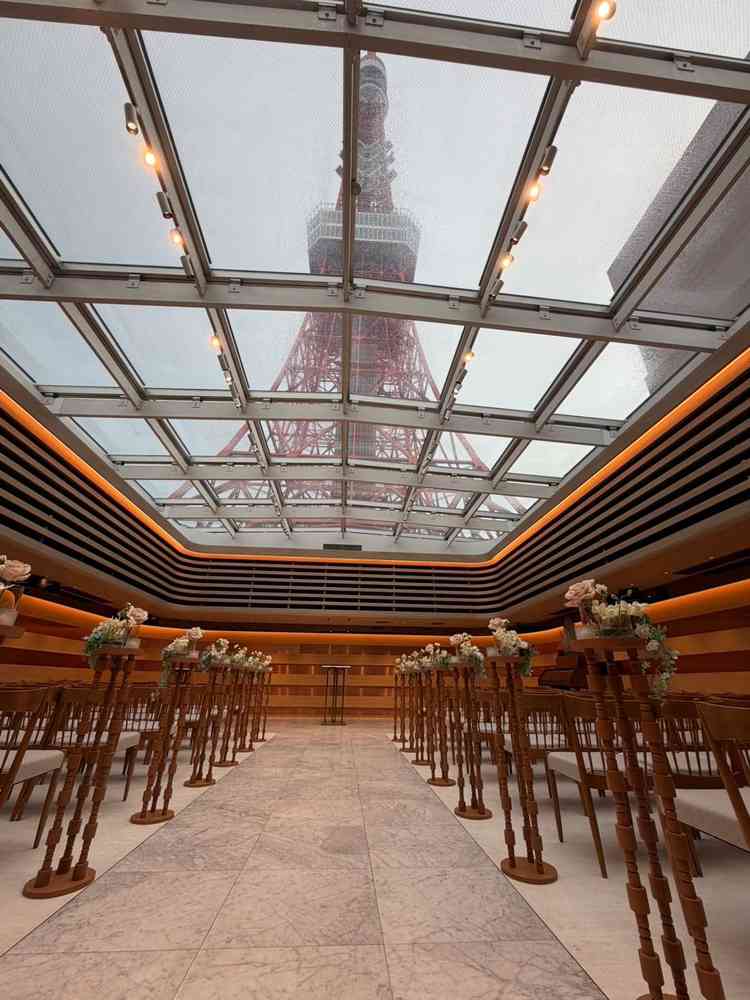 曇っていましたが、東京タワーが綺麗に見えました