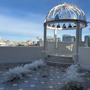 みなとみらいが一望でき、富士山も見えて開放的で良いなと思いました。雨の場合を考えると心配でした。