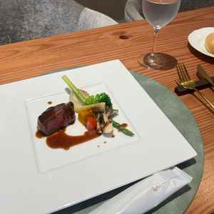 試食の写真お肉が美味しかった。