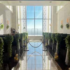 天空のチャペル、挙式予定があるとのことで奥までは行っていません。