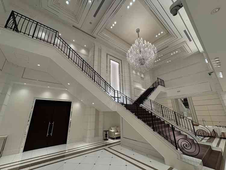 披露宴会場の階段