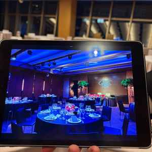 タブレットみてみせていただいた会場イメージ