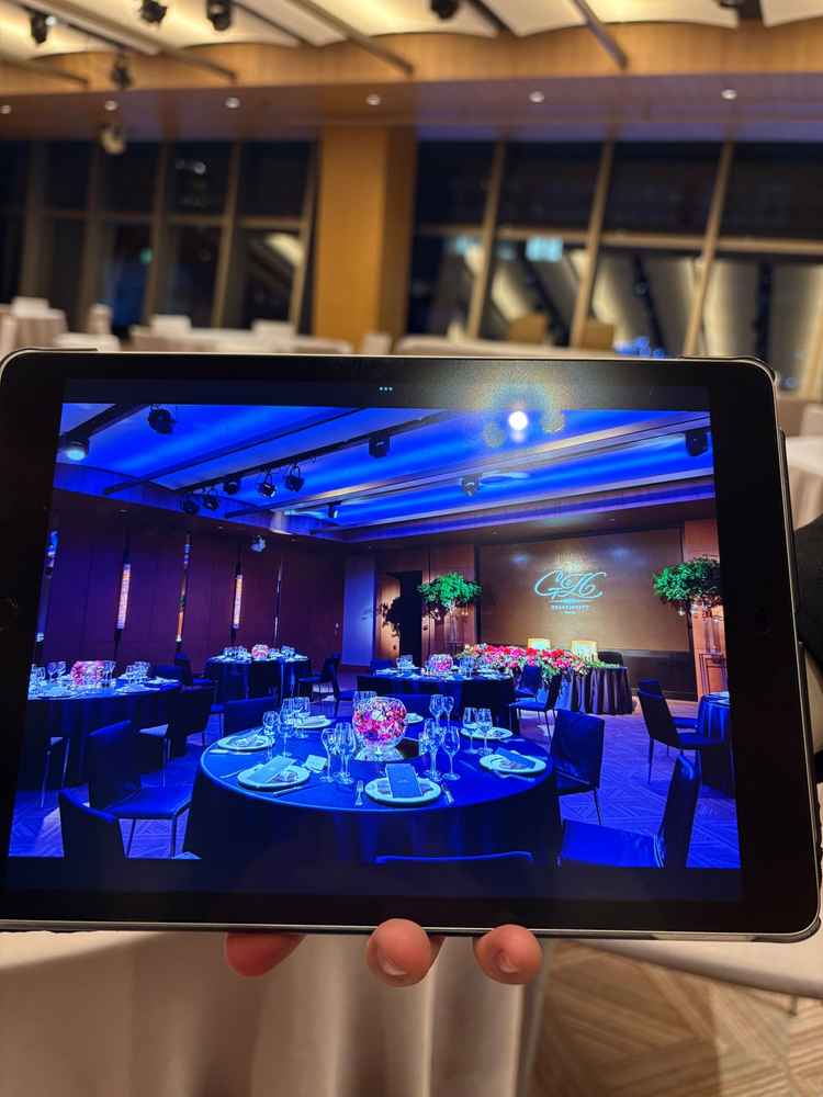 タブレットみてみせていただいた会場イメージ