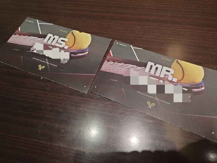 最初にアンケートで回答していた趣味を活用してカードを作ってくれた。おもてなしを感じた。