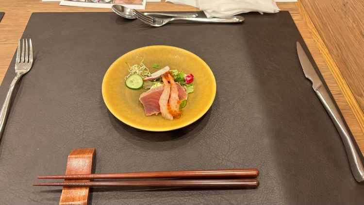 試食会の前菜です。おいしかったです。