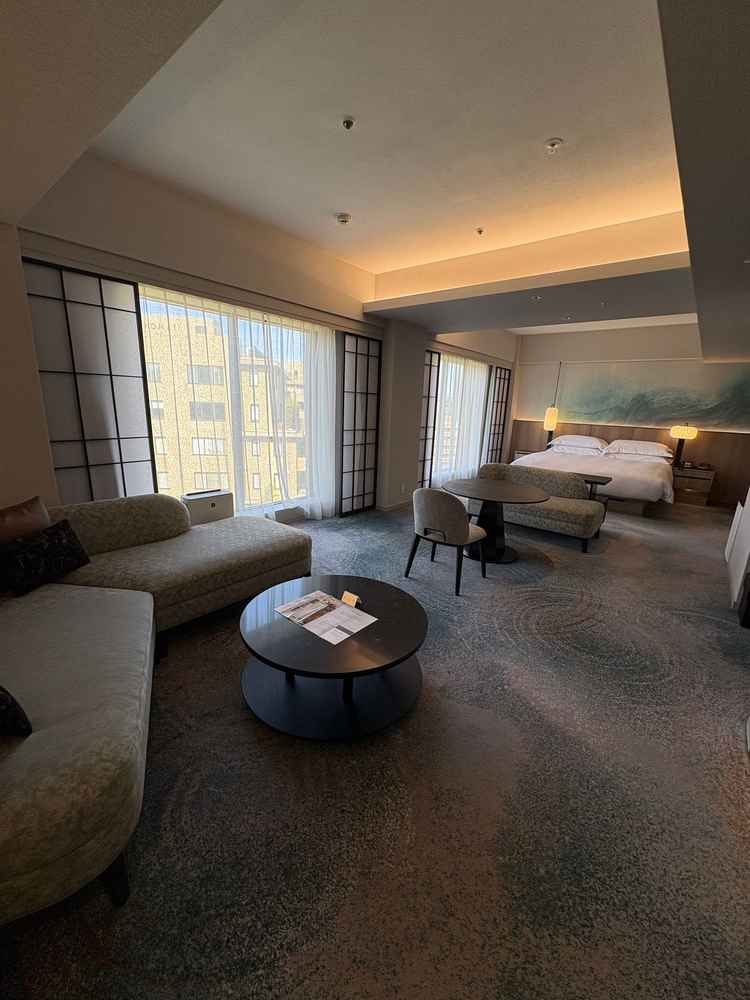 結婚式の前後に宿泊するお部屋の様子