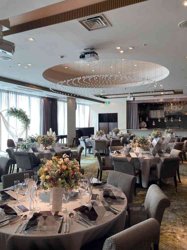 披露宴の会場です。