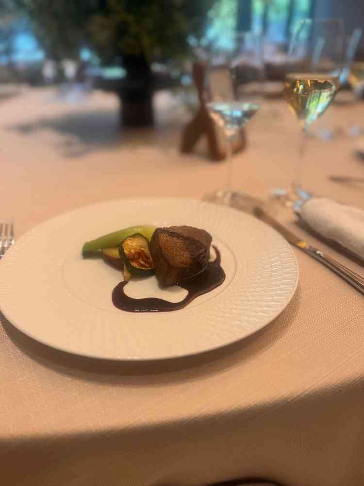 試食でお肉をいただきました。