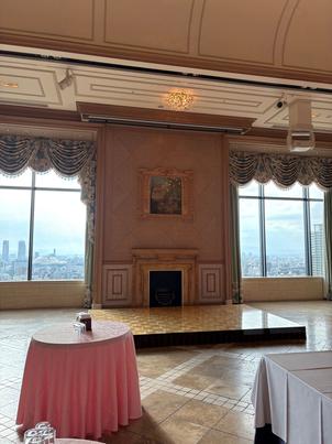 23階なので、会場から見える外の景色がきれいでした。