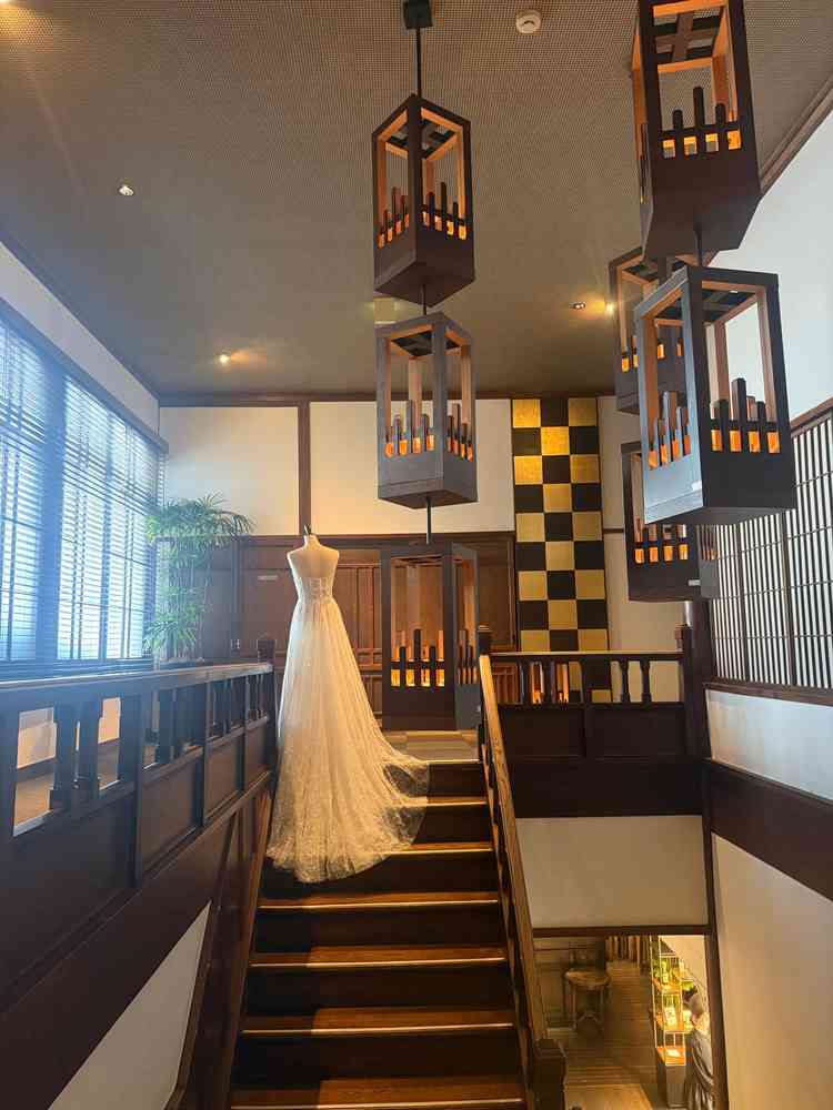 有名な階段で写真が撮れるそうです。