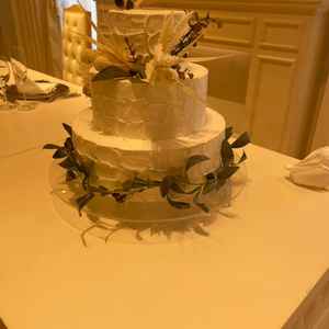 ウェディングケーキが非常に魅力的で綺麗でした。