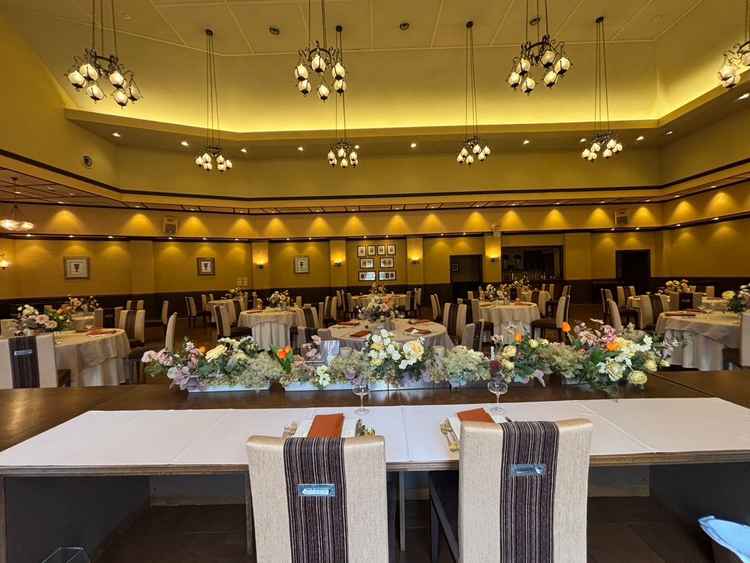 1番大きな挙式会場。余興をするにはここが1番良いと思いました。
