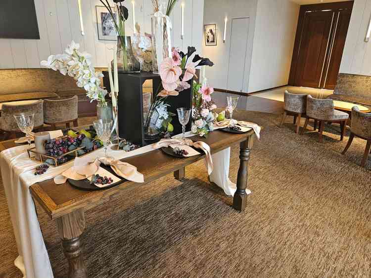 待合室の飾り付け