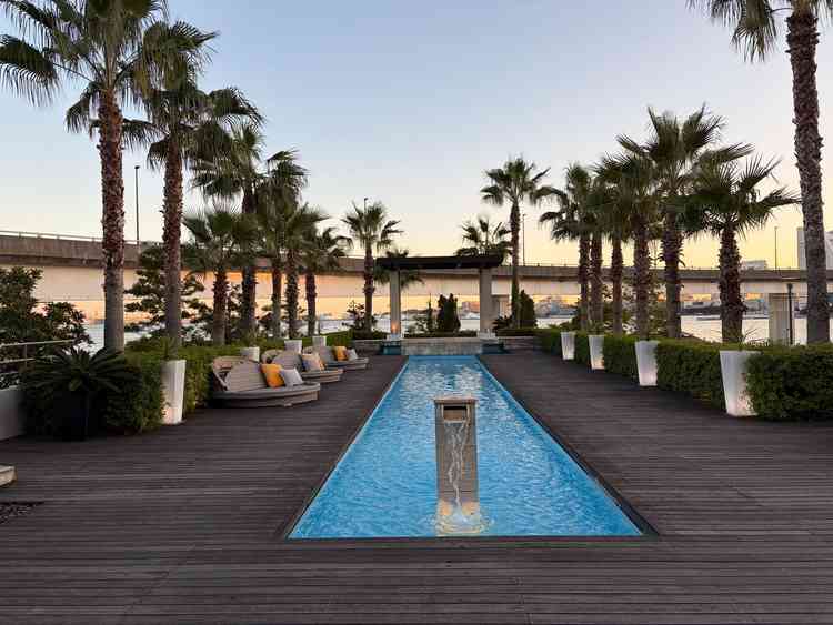 披露宴会場に繋がっているガーデンです。