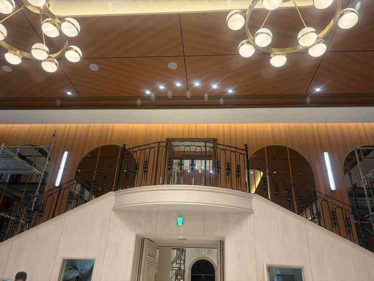 披露宴会場の階段