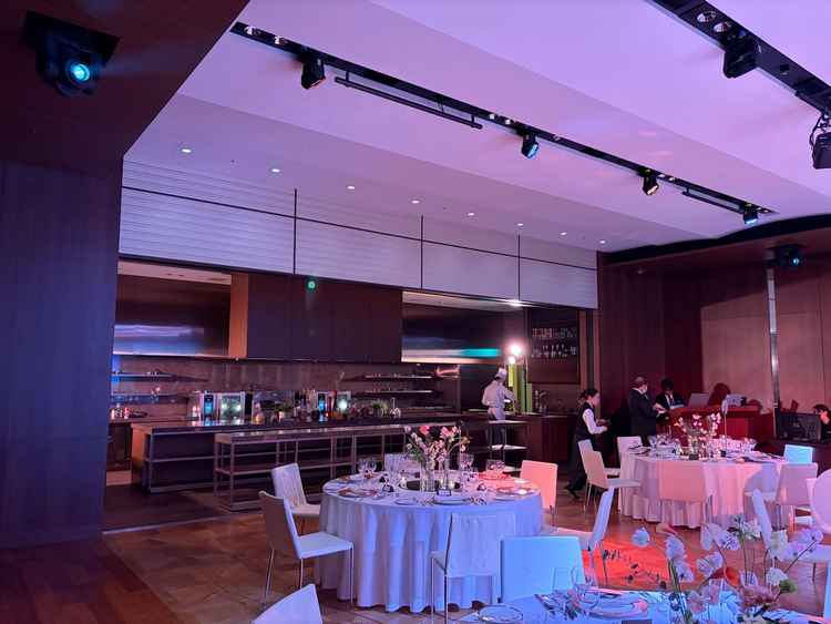 ライブキッチンがある披露宴会場