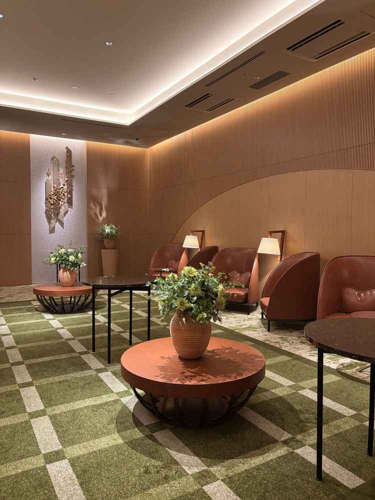 披露宴会場までの通り道です。