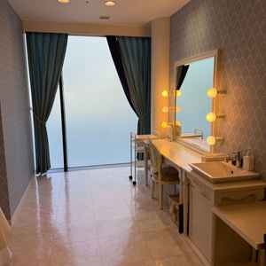 ブライズルーム。4種類あるということで、全て雰囲気が違くて可愛かったです。広々としていてよかったです