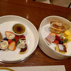 サンリオが好きと伝えたら試食の際にパティシェさんが準備をしてくれ、心遣いに感激しました。