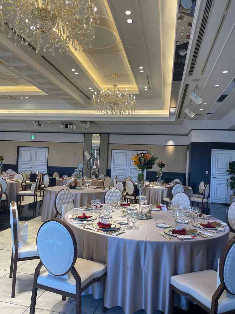 二つ目に紹介していただいた披露宴会場の写真です。