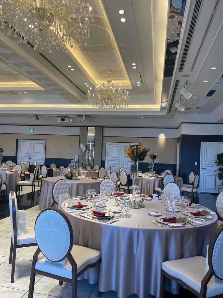 二つ目に紹介していただいた披露宴会場の写真です。