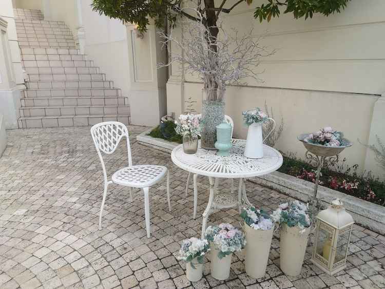 凱旋門入場すぐの写真。かわいい装飾で、特別感をえることができる。