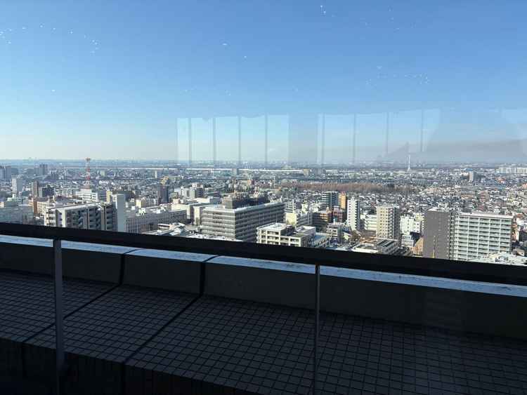 披露宴会場からの眺望は15階ということもあり良かったです。