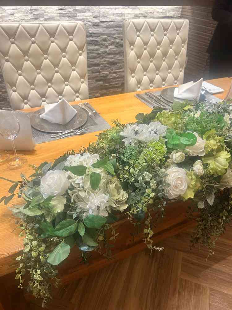 真似をしたい緑木基調のお花