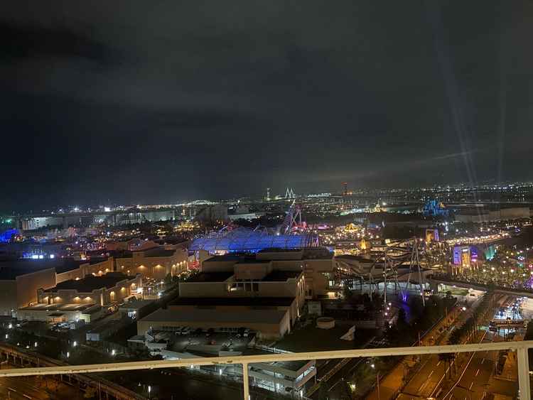披露宴会場からの景色