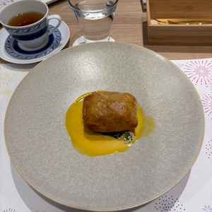 試食のお魚料理です。