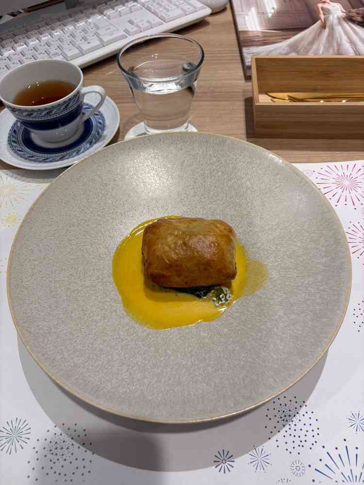 試食のお魚料理です。