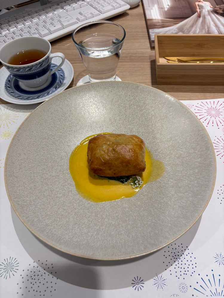 試食のお魚料理です。