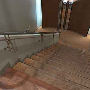 結婚式場専用の階段でほかの宿泊客と会わないように配慮されています。