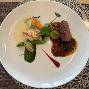 試食の料理